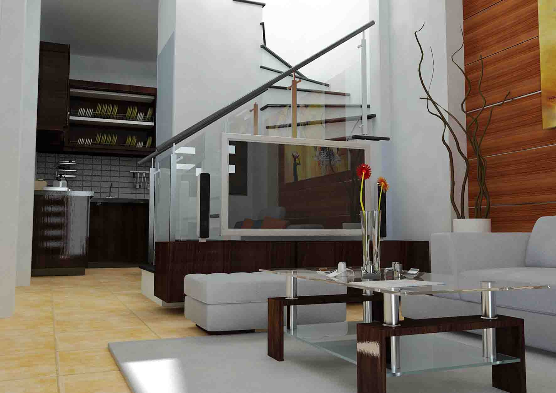 Thiết kế nhà mặt phố - Nhà mặt phố chị Yến Phấn