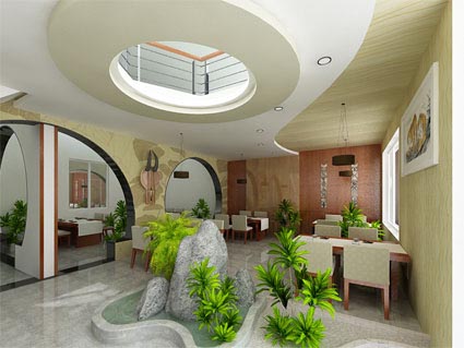 Thiết kế nội thât - Nội thất nhà hàng thịt trâu
